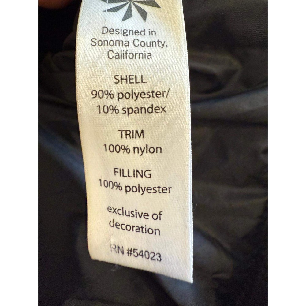 Athleta Plush Speed Hybrid Parka Jacket Black Small‎ 2-in-1 Removable Hood Vest - Picture 4 of 5